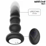 Plug anal rotatif vibrant Addicted Toys avec télécommande LED silicone noir