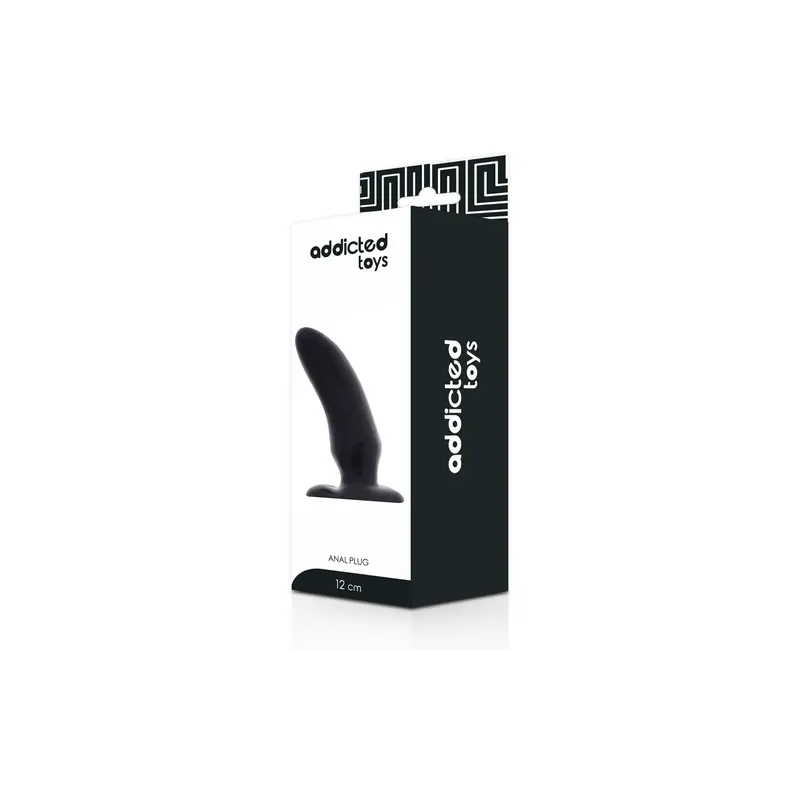 Addicted Toys anal plug flexible TPR 12 cm for P-spot stimulation, phthalate-free