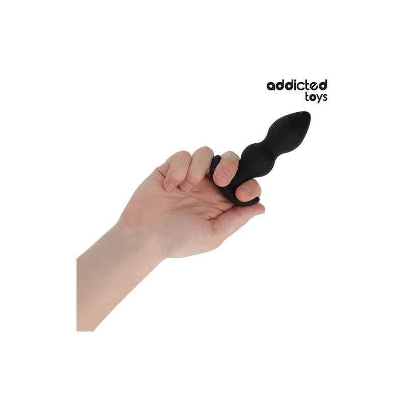 Plug anal large en silicone médical Addicted Toys, taille L, 11,7 cm hauteur, forme boule pour expansion progressive