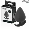 Analplug medizinisches Silikon Addicted Toys Größe L Gesamtansicht schwarz