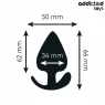 Ergonomischer Analplug Addicted Toys Größe M aus medizinischem Silikon, schwarz, Gesamtansicht