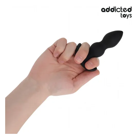 Plug anal Addicted Toys en silicone médical, taille S 10,3 cm, vue de face