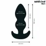 Addicted Toys medical silicone anal plug size S 10.3 cm, front view