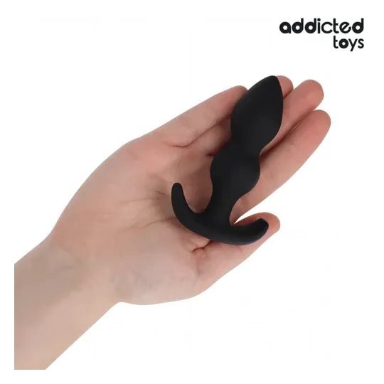 Addicted Toys medical silicone anal plug size S 10.3 cm, front view