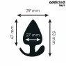 Analplug aus Silikon Größe S Addicted Toys - ergonomisches Anfänger-Spielzeug, mattschwarz
