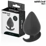 Plug anal de silicona talla S Addicted Toys - juguete anal ergonómico para principiantes, negro mate