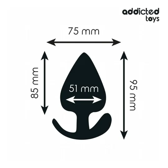 Analplug XL aus Silikon von Addicted Toys Vorderansicht – für tiefe analstimulation