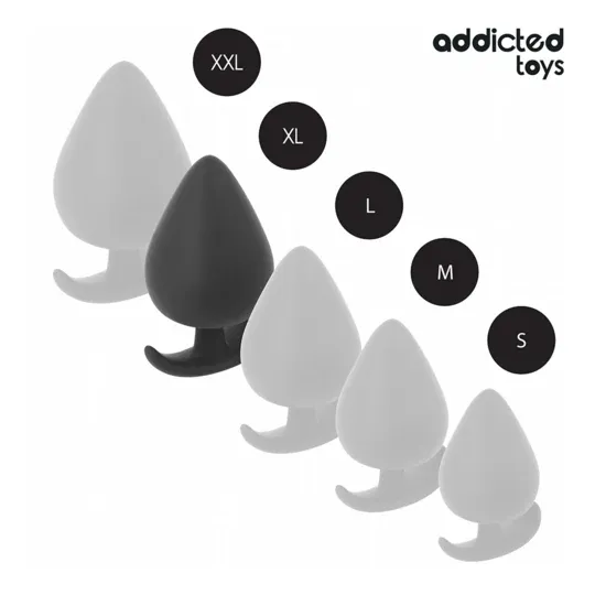 Plug anale XL in silicone Addicted Toys vista frontale – per stimolazione anale profonda