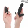 Remote control vibrating rotating anal plug by Addicted Toys, black silicone – prostate massager