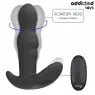 Plug anale vibrante rotante Addicted Toys in silicone nero con telecomando – massaggiatore prostatico