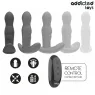 Plug anal vibrant rotatif Addicted Toys en silicone noir avec télécommande sans fil – stimulateur prostate