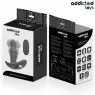 Remote control vibrating rotating anal plug by Addicted Toys, black silicone – prostate massager