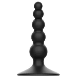 Addicted Toys plug anal 10 cm negro de silicona suave para principiantes, entrenamiento anal seguro.