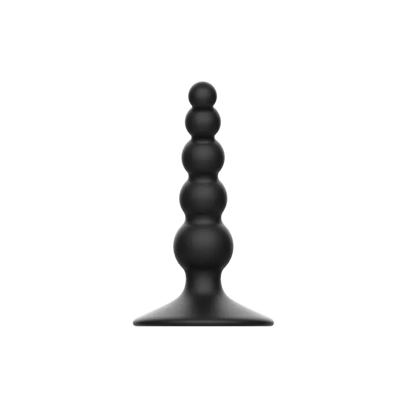 Addicted Toys plug anale 10 cm nero in silicone morbido per principianti, training anale sicuro.