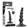 Addicted Toys Analplug 10 cm schwarz aus weichem Silikon für Anfänger, sicheres Analtraining.