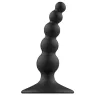 Addicted Toys plug anal 10 cm noir en silicone souple pour débutants, entraînement anal sécurisé.