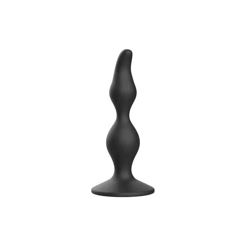 Beginner anal plug Addicted Toys black silicone 12 cm overview