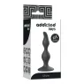 Plug anale principiante Addicted Toys silicone nero 12 cm vista d'insieme