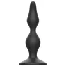 Plug anal débutant Addicted Toys en silicone noir 12 cm vue d'ensemble