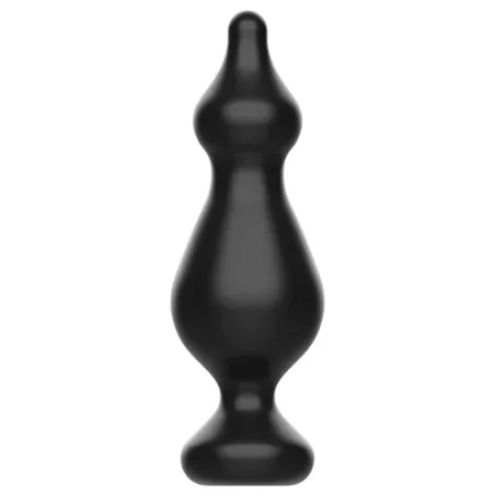 Progressiver Analplug Addicted Toys 13,6 cm aus schwarzem Silikon für Anfänger Analtraining