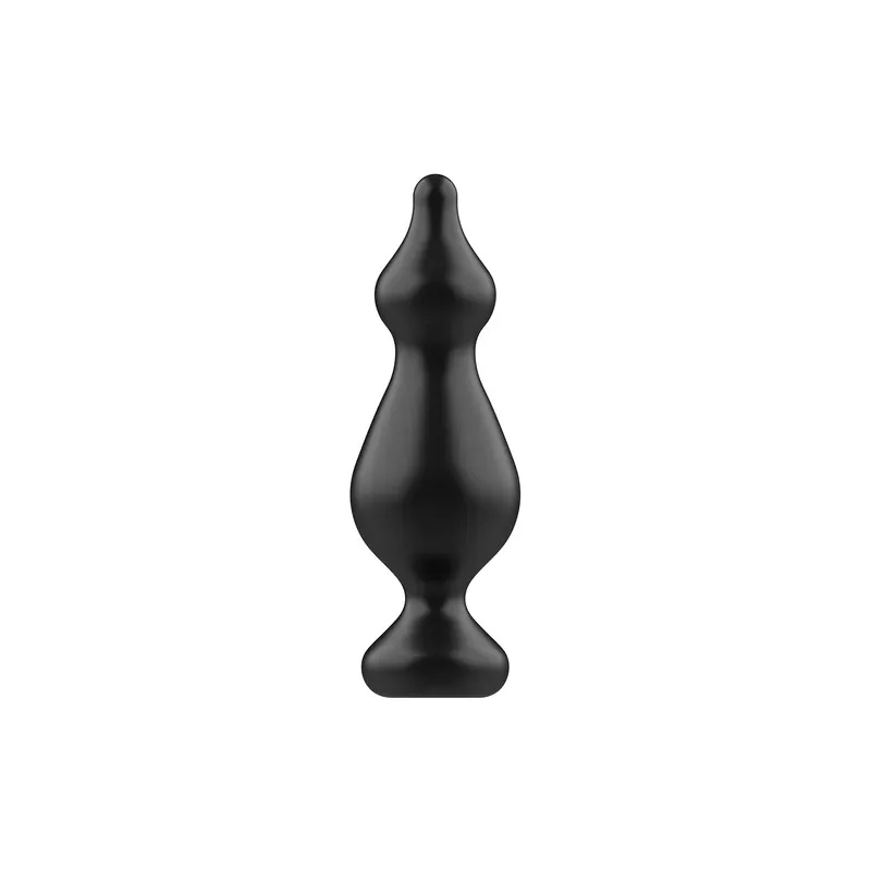 Plug anal progressif Addicted Toys 13,6 cm en silicone noir pour entraînement anal débutant