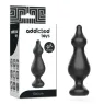Plug anale progressivo Addicted Toys 13,6 cm in silicone nero per allenamento anale principiante