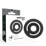 Anello penieno doppio in silicone nero ADDICTED TOYS per pene e testicoli, presa salda