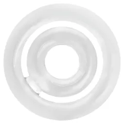 Anneau pénien double silicone transparent Addicted Toys - vue d'ensemble