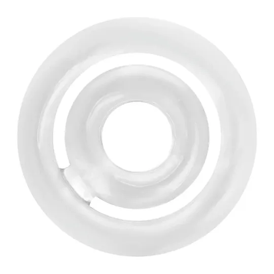 Anneau pénien double silicone transparent Addicted Toys - vue d'ensemble