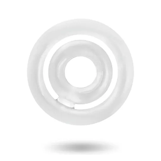 Anello penieno doppio silicone trasparente Addicted Toys - vista d'insieme