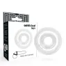 Anello penieno doppio silicone trasparente Addicted Toys - vista d'insieme