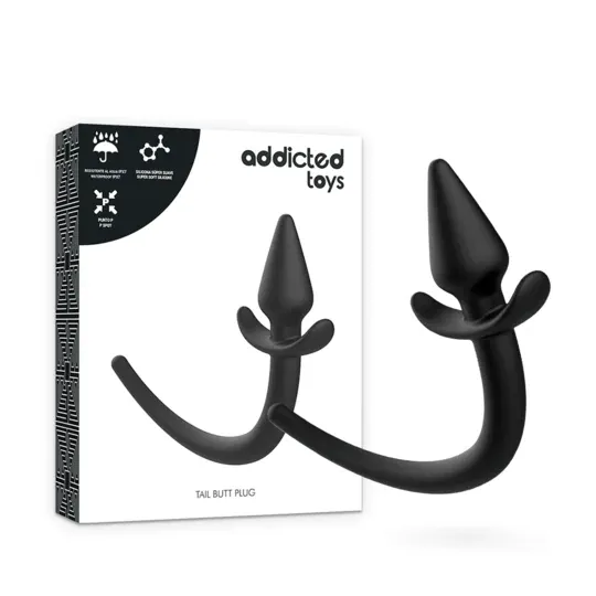 Hundeschwanz Analplug aus weichem Silikon Addicted Toys - sanftes Einsteiger-Spielzeug