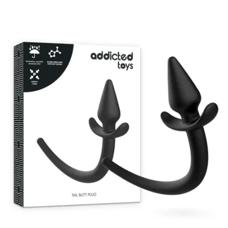 Plug anal cola de cachorro de silicona suave Addicted Toys - juguete anal para principiantes