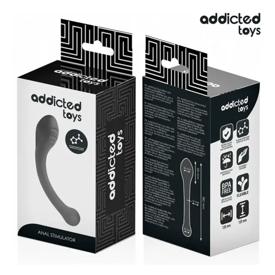 Stimulateur anal en silicone médical 18 cm Addicted Toys pour stimulation anale progressive