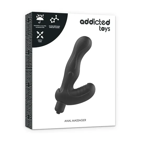 ADDICTED TOYS silicone vibrating prostate massager, P-spot stimulation, flexible and waterproof