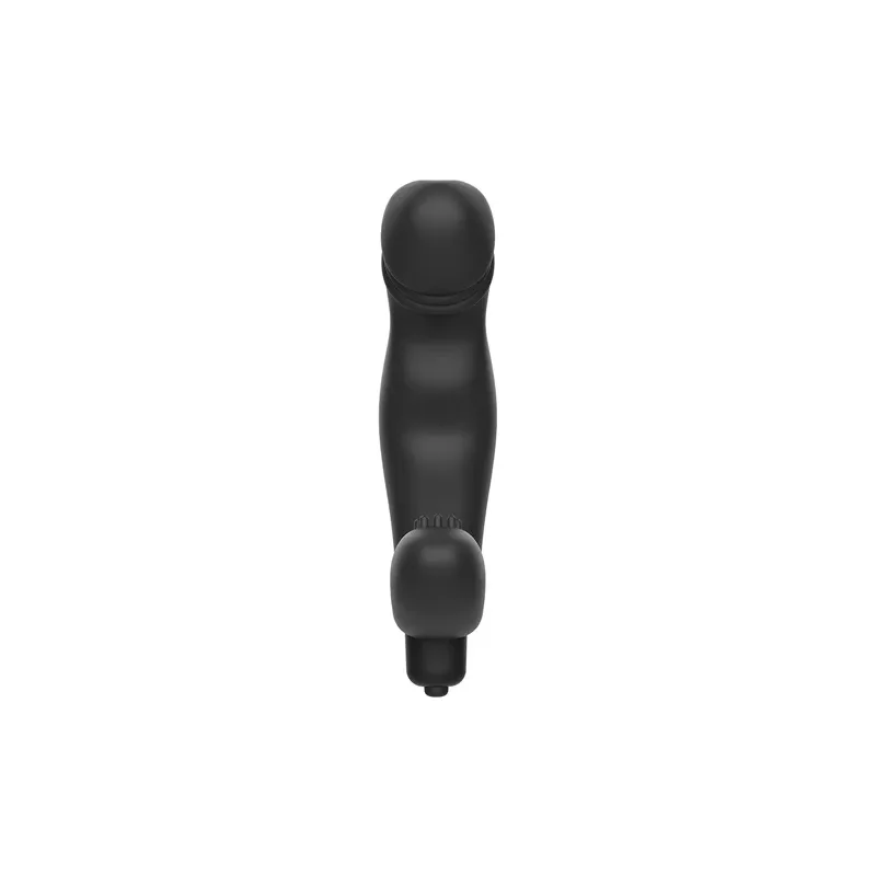 Masseur prostatique vibrant en silicone noir Addicted Toys courbé pour stimulation du point P et périnée