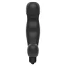 Massaggiatore prostatico vibrante in silicone nero Addicted Toys curvo per stimolazione del punto P e perineo