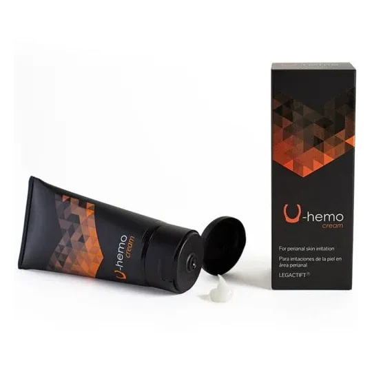 500 Cosmetics U-Hemo hemorrhoid cream, 60 ml tube, plant-based formula with goldenrod and lemon