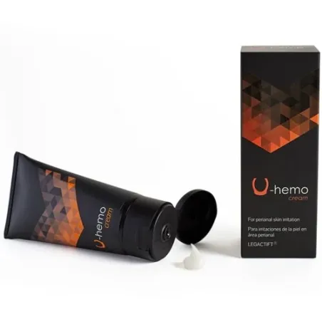 500 Cosmetics U-Hemo hemorrhoid cream, 60 ml tube, plant-based formula with goldenrod and lemon