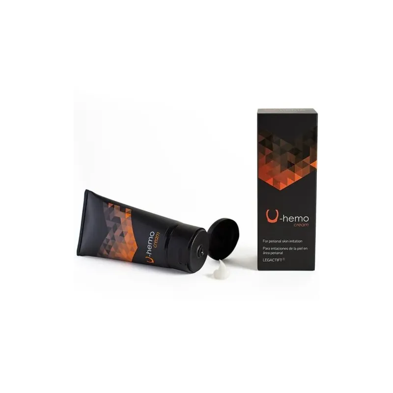 Crema 500 Cosmetics U-Hemo per emorroidi, tubo da 60 ml, formula vegetale a base di verga d'oro e limone