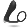Vibratore prostatico ricaricabile Addicted Toys nero silicone medicale vista frontale