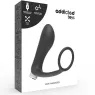 Vibratore prostatico ricaricabile Addicted Toys nero silicone medicale vista frontale