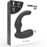 Vibrateur prostatique Addicted Toys noir en silicone médical avec 10 modes de vibration - vue principale