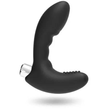 Wiederaufladbarer Prostatavibrator Addicted Toys Modell 4 schwarz aus medizinischem Silikon
