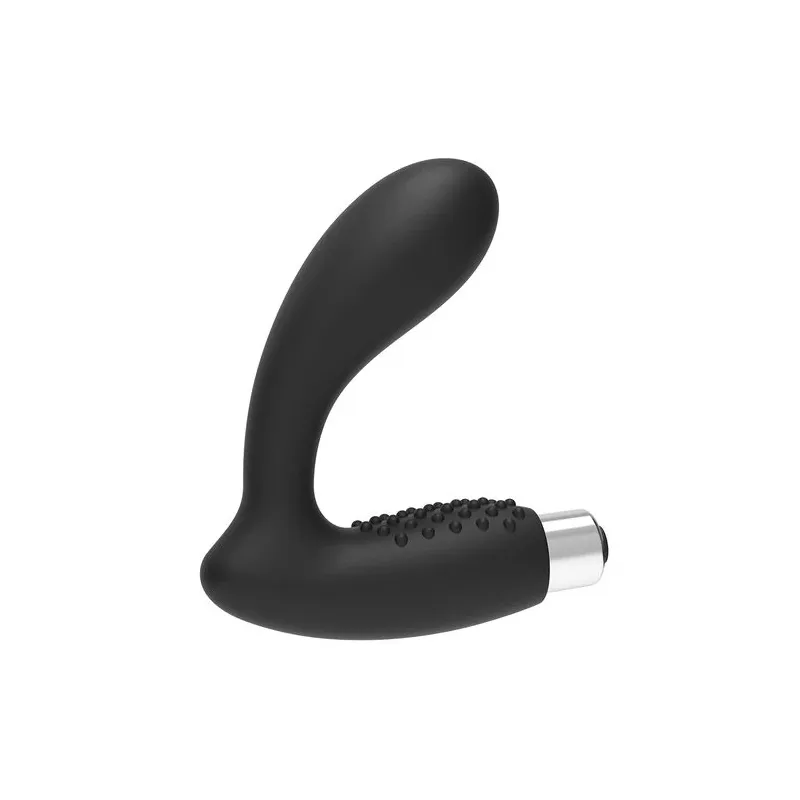 Vibratore prostatico ricaricabile Addicted Toys – silicone medicale nero – vista generale
