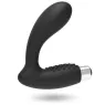 Vibromasseur prostatique rechargeable Addicted Toys – Silicone médical noir – vue d'ensemble