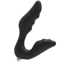 Vibratore prostatico ricaricabile Addicted Toys nero design ergonomico per stimolazione prostatica