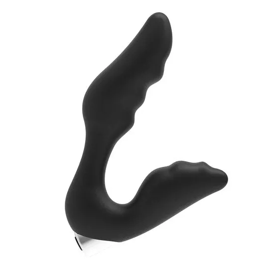 Rechargeable prostate massager Addicted Toys black ergonomic design for prostate stimulation