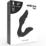 Wiederaufladbarer Prostatavibrator Addicted Toys schwarz mit ergonomischer Kurve