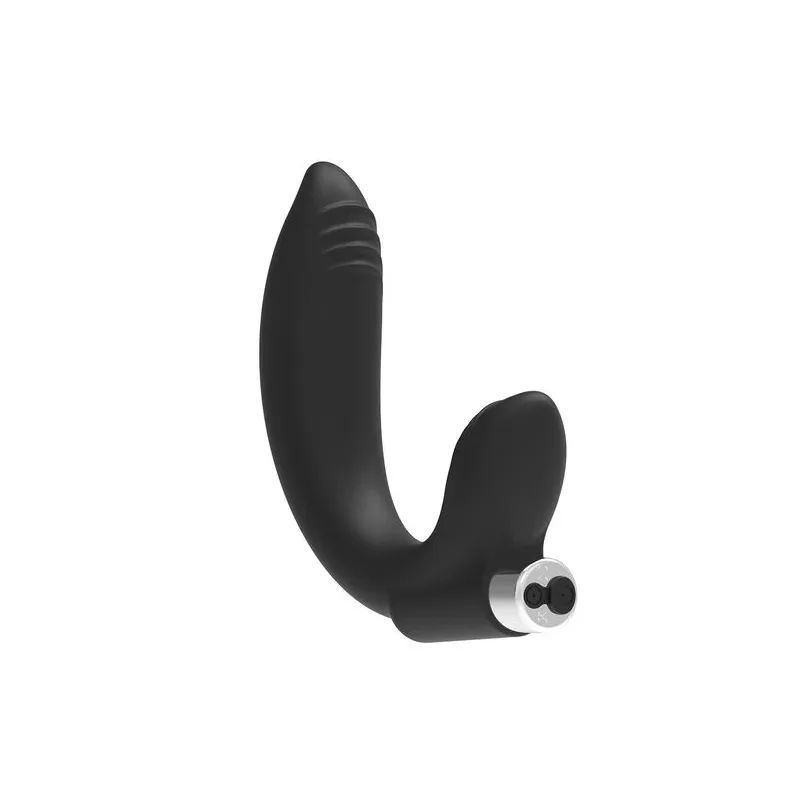 Wiederaufladbarer Prostata-Massager Addicted Toys schwarz Silikon ergonomisch für Stimulation